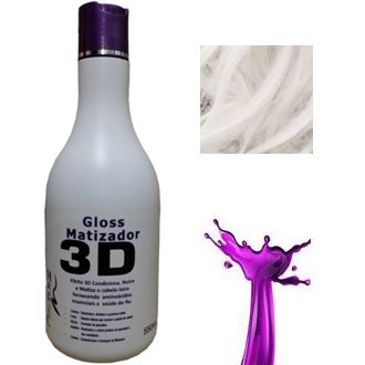 Gloss Matizador 3D Platinum Branco - 550ML